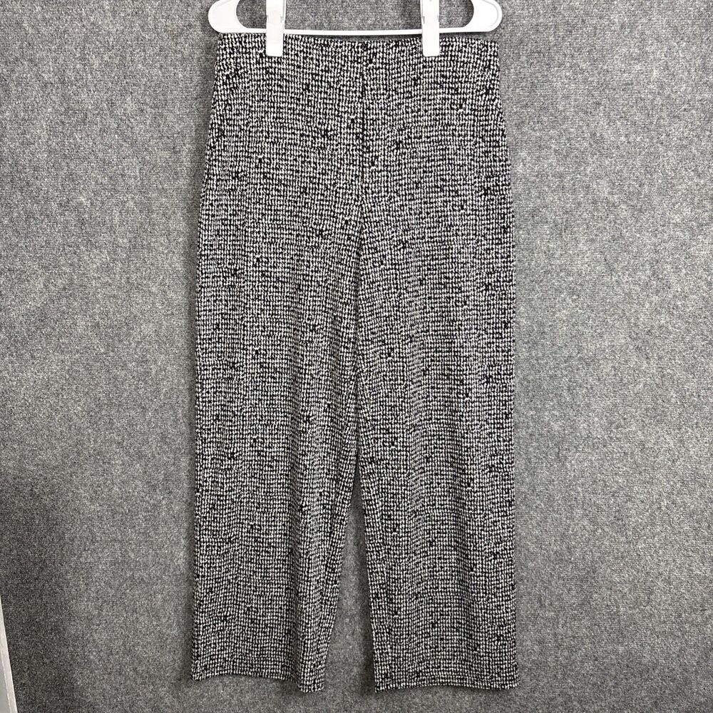 Nic + Zoe Knit Wide Leg Pants Womens Size M Black Pull On
